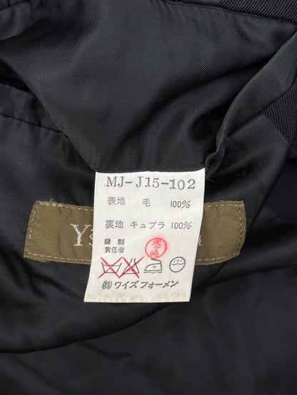 Yohji Yamamoto Black Wool Suit Jacket