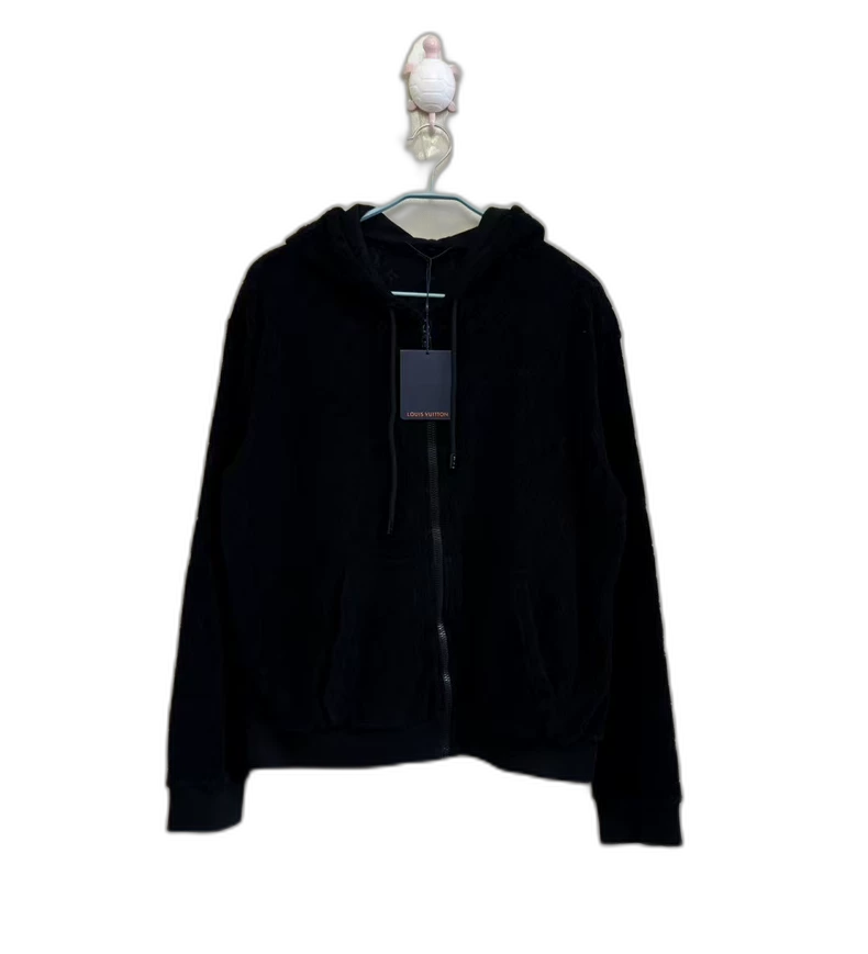 Louis Vuitton Black Logo Zip Jacket