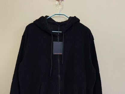 Louis Vuitton Black Logo Zip Jacket