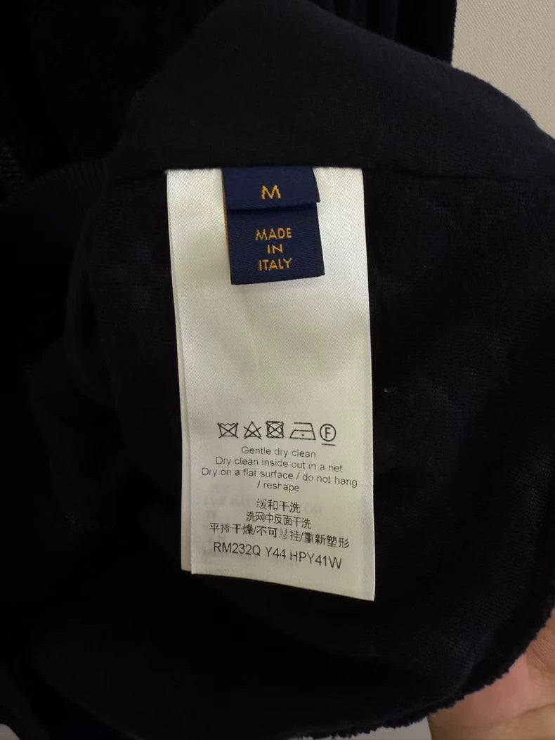 Louis Vuitton Black Logo Zip Jacket