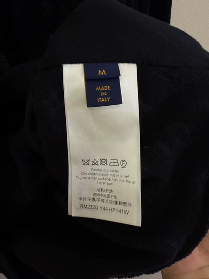 Louis Vuitton Black Logo Zip Jacket