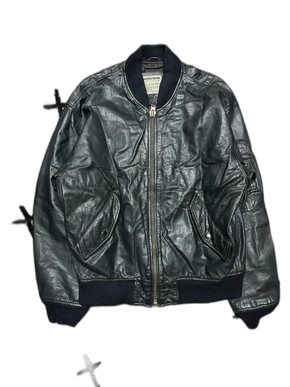 Kansai Yamamoto 90s Leather Bomber Jacket