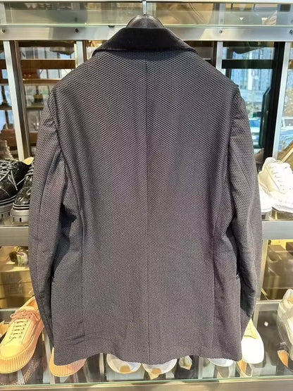 GIORGIO ARMANI Smart Velvet Trim Blazer-zp