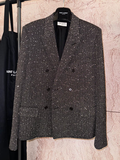 Saint Laurent Double Breasted Suit Coat
