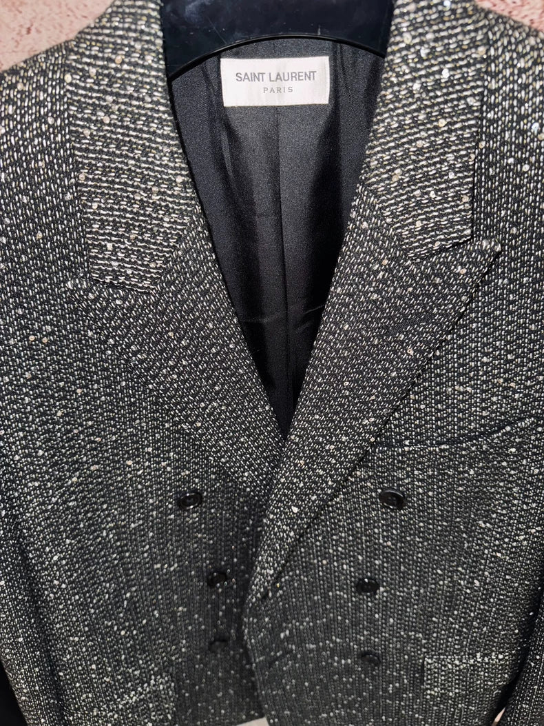 Saint Laurent Double Breasted Suit Coat
