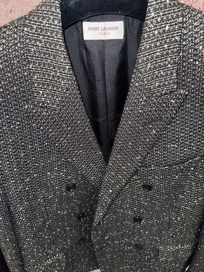 Saint Laurent Double Breasted Suit Coat