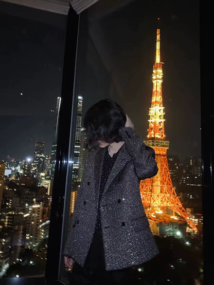 Saint Laurent Double Breasted Suit Coat