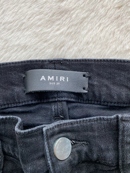 Amiri Black Patchwork Denim Pants