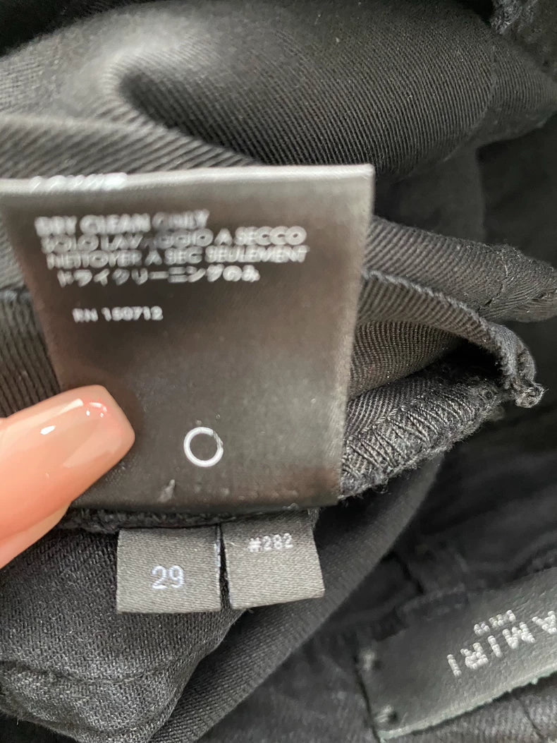 Amiri Black Patchwork Denim Pants