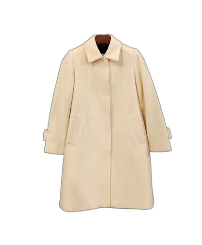 Vintage Prada Beige Long Wool Coat