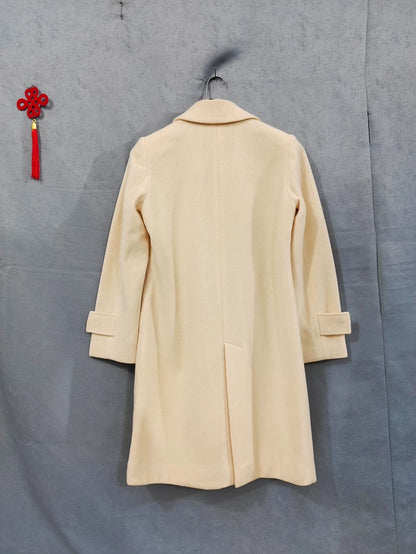 Vintage Prada Beige Long Wool Coat