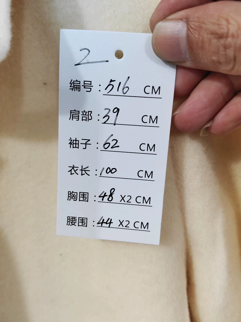 Vintage Prada Beige Long Wool Coat