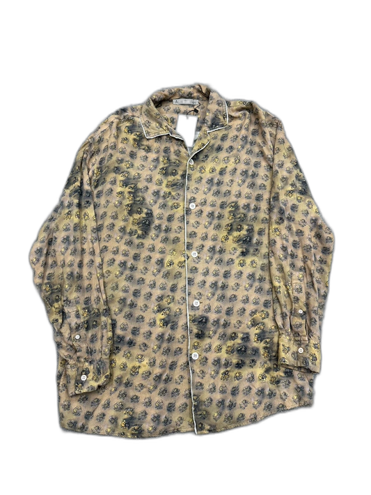 Acne Studios Floral Print Button-Up Shirt