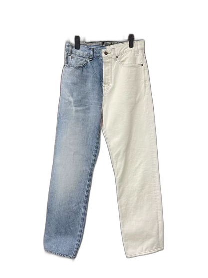 Celine Blue White Washed Denim Pants