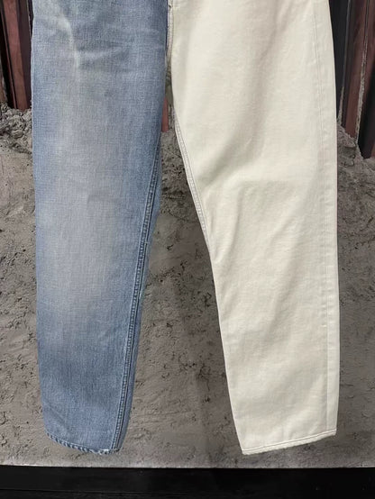 Celine Blue White Washed Denim Pants