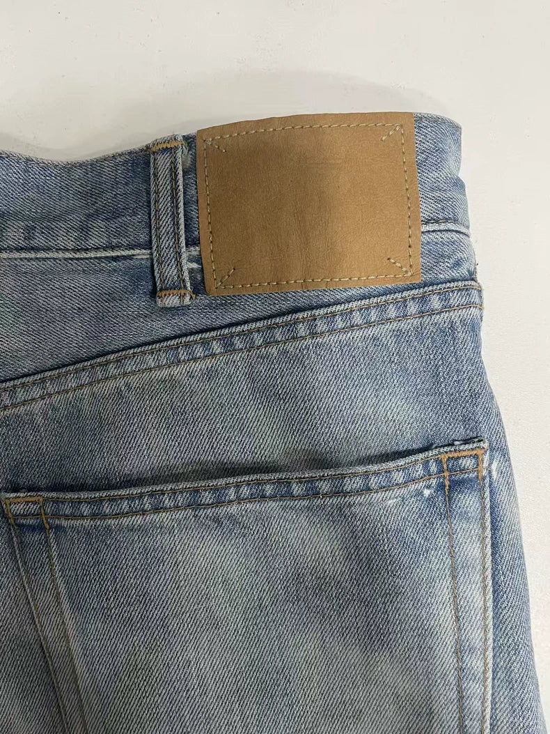 Celine Blue White Washed Denim Pants