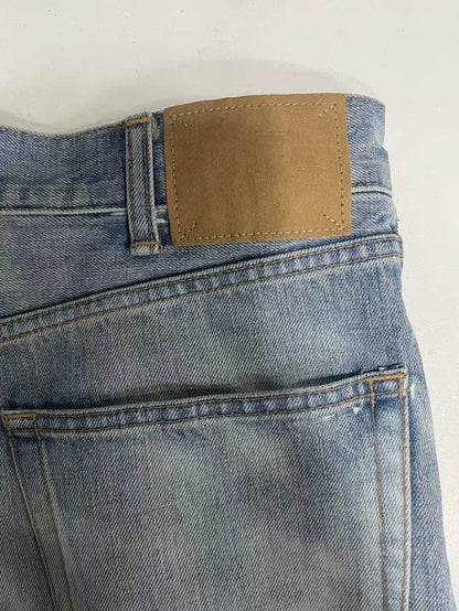 Celine Blue White Washed Denim Pants