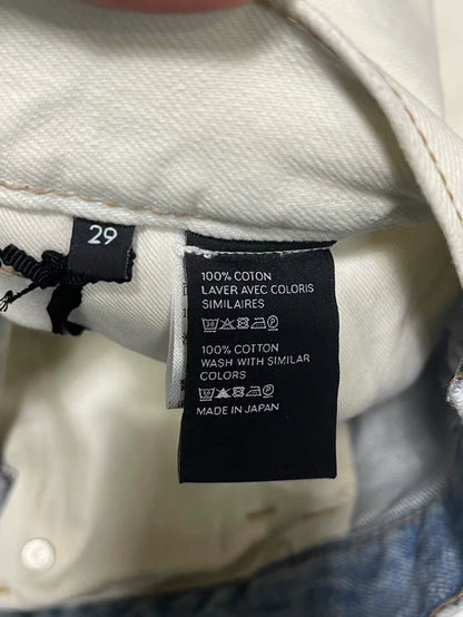 Celine Blue White Washed Denim Pants