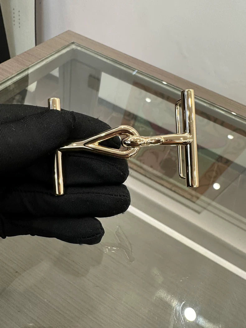 Hermes Black and Chocolate Art Belt