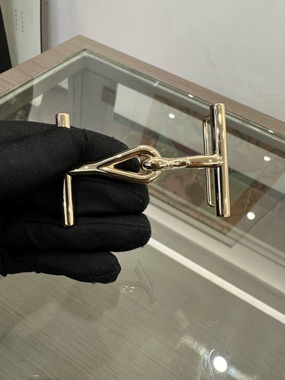 Hermes Black and Chocolate Art Belt