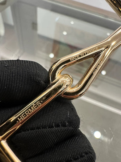 Hermes Black and Chocolate Art Belt