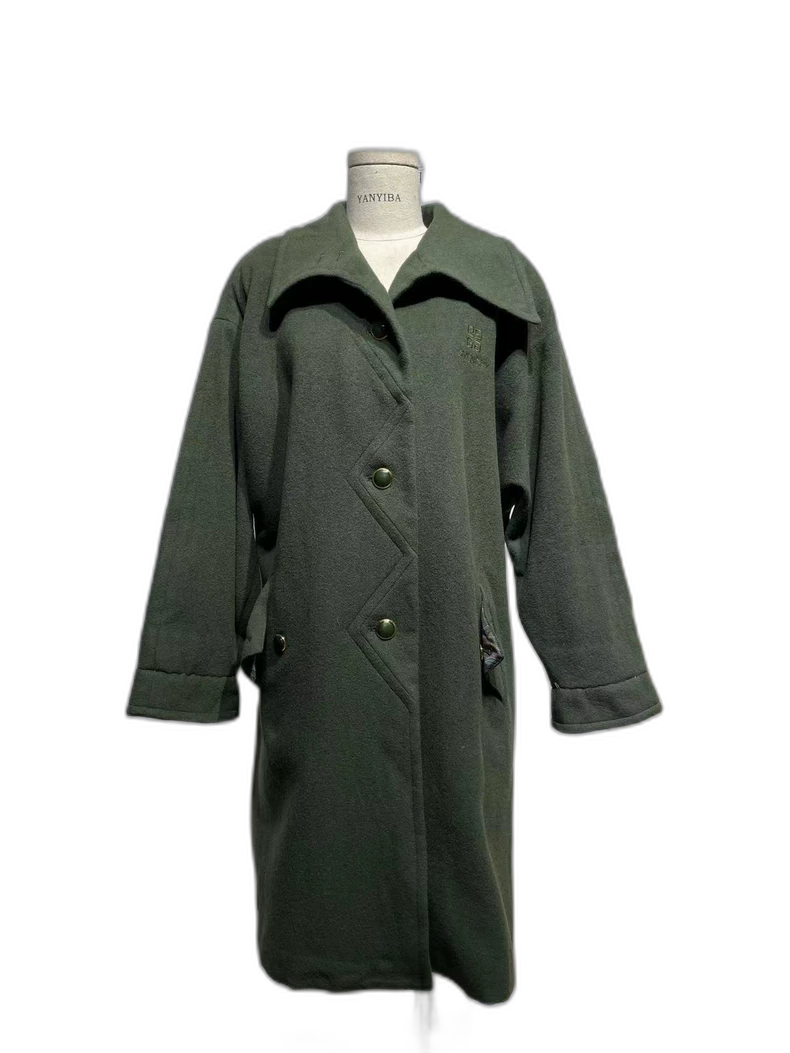 Givenchy Vintage Green Cashmere Coat