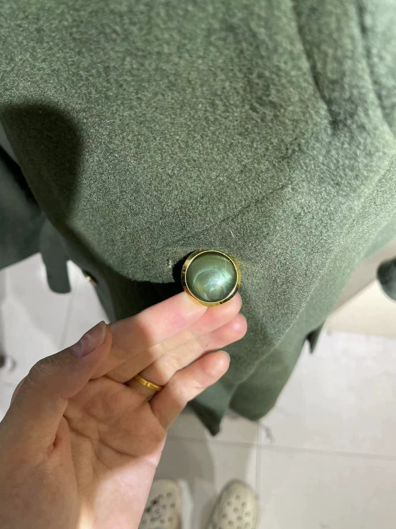 Givenchy Vintage Green Cashmere Coat