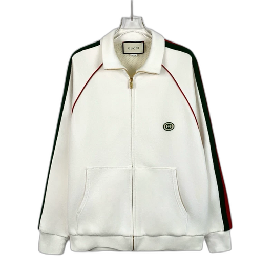 Gucci Logo Embroidered Zip Jacket XS