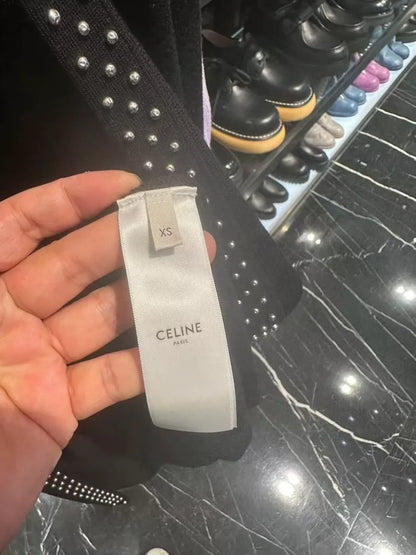 CELINE long-sleeved cardigan-zp