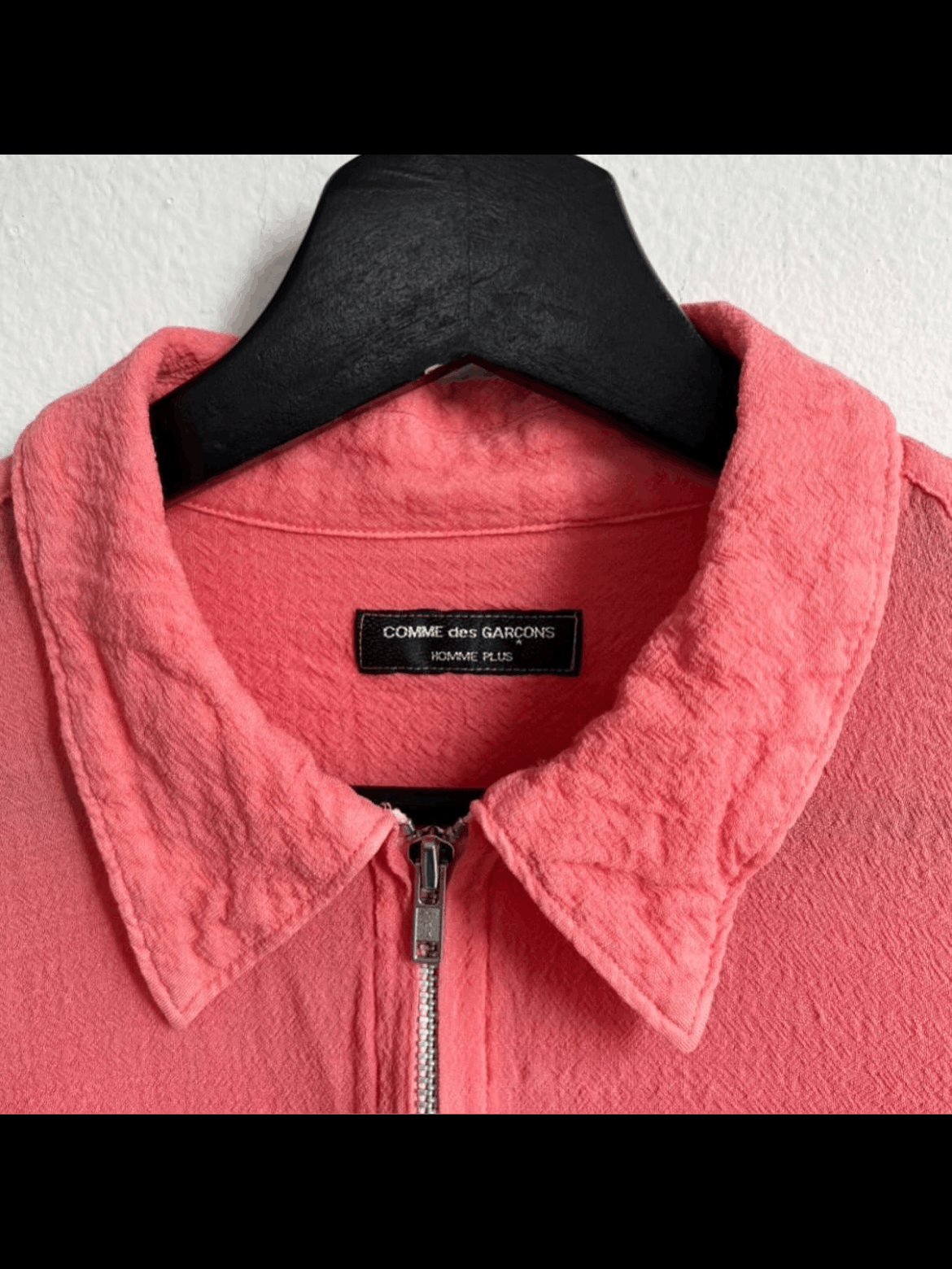 Comme des Garcons Homme Plus pink zipup shirt - DMC