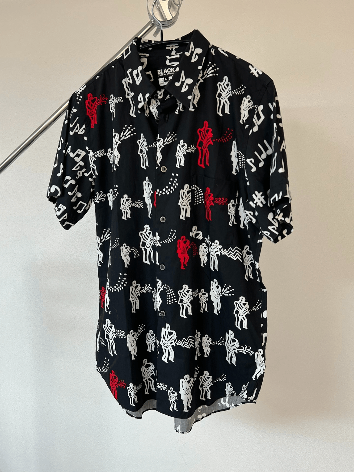 Comme des Garcons Black band print shirt - DMC