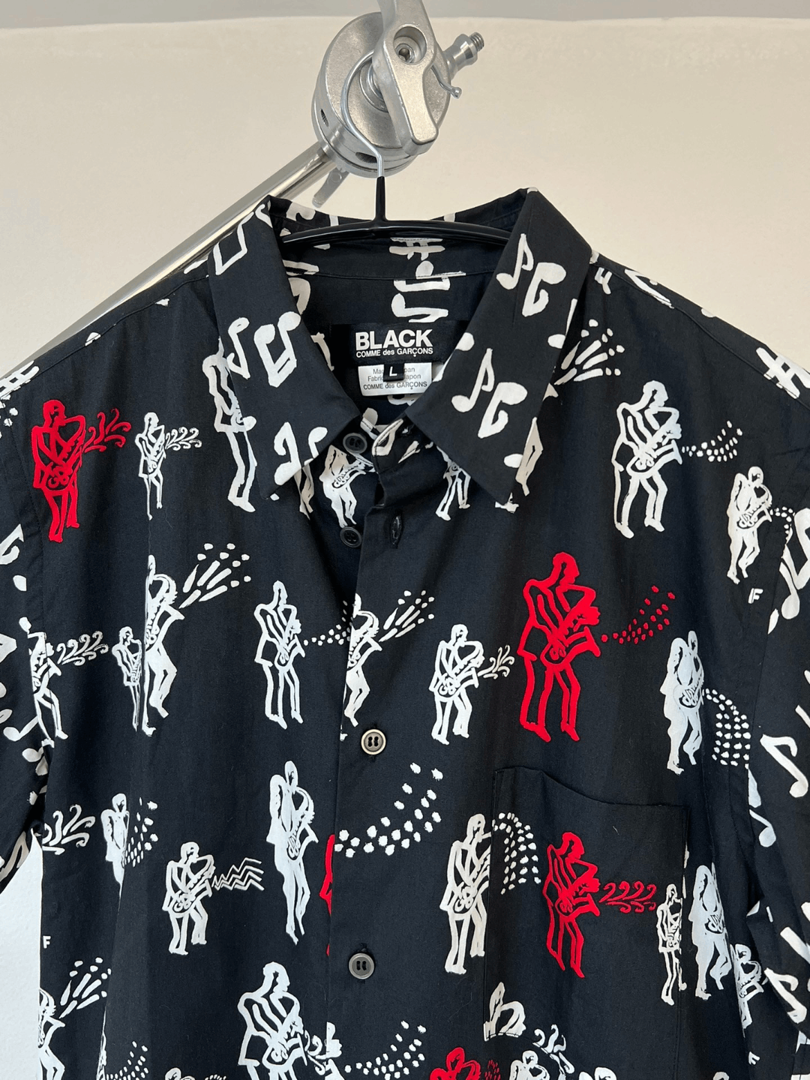 Comme des Garcons Black band print shirt - DMC