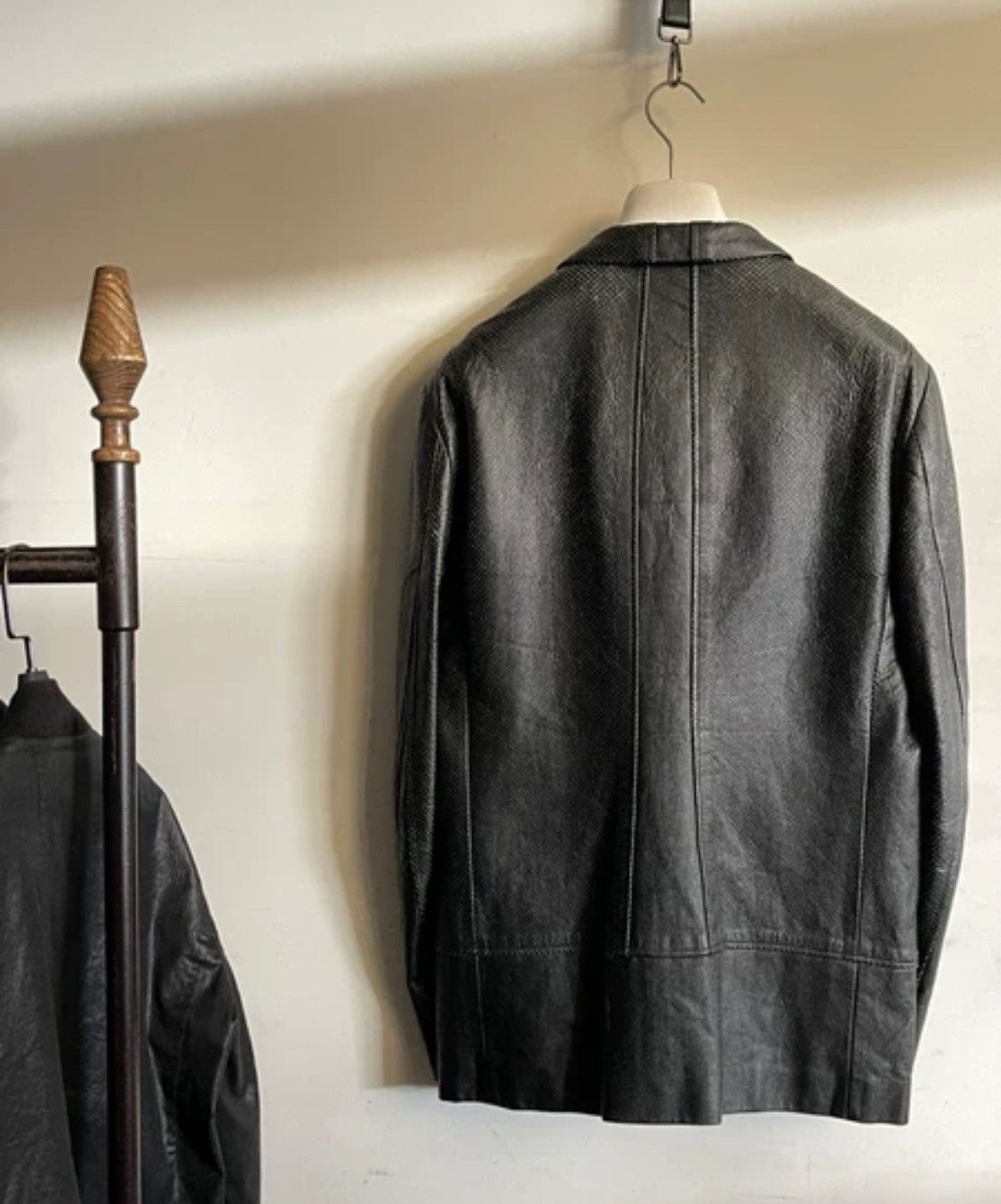 Comme des Garçons leather suit leather coat - DMC