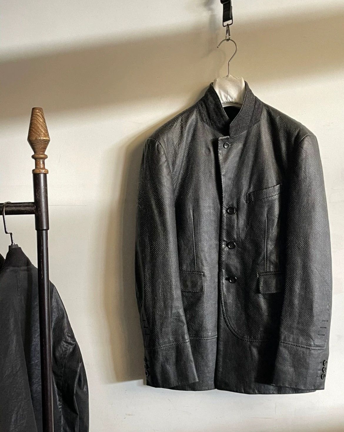 Comme des Garçons leather suit leather coat - DMC