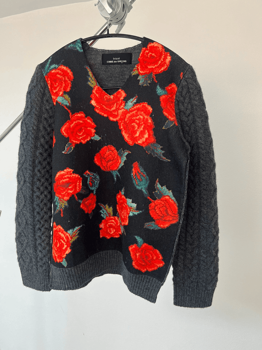 Comme des Garcons classic flower knitwear - DMC