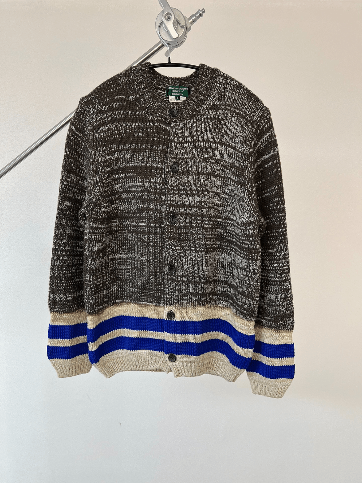 Comme des Garcons homme plus ever green knit cardigan - DMC