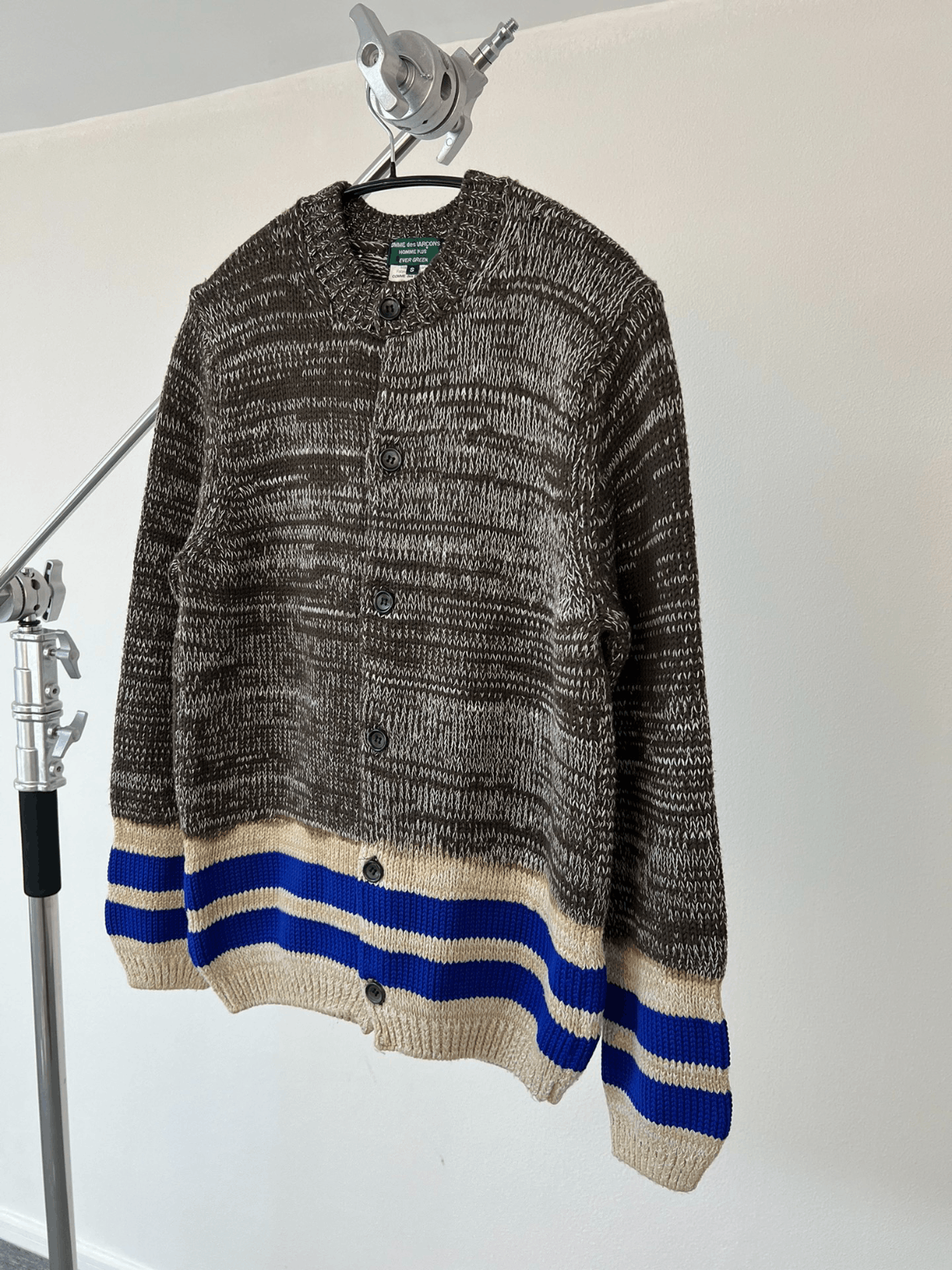 Comme des Garcons homme plus ever green knit cardigan - DMC