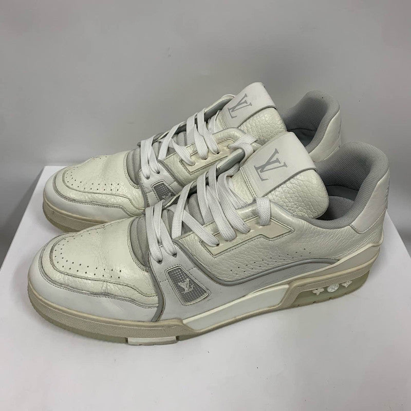 Louis Vuitton White Cement Trainer Sneakers for Men 0079