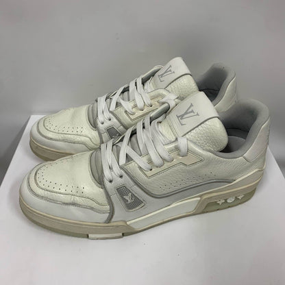 Louis Vuitton White Cement Trainer Sneakers for Men 0079