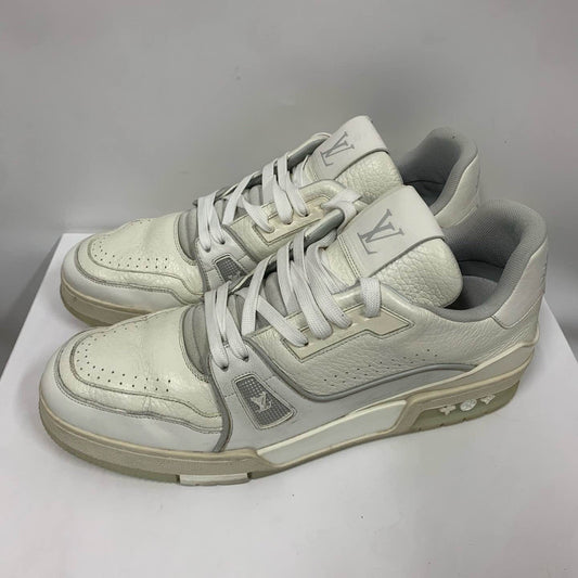 Louis Vuitton White Cement Trainer Sneakers for Men 0079