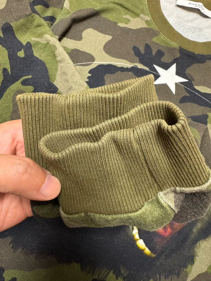 Givenchy Camouflage Monkey Print Sweatshirt