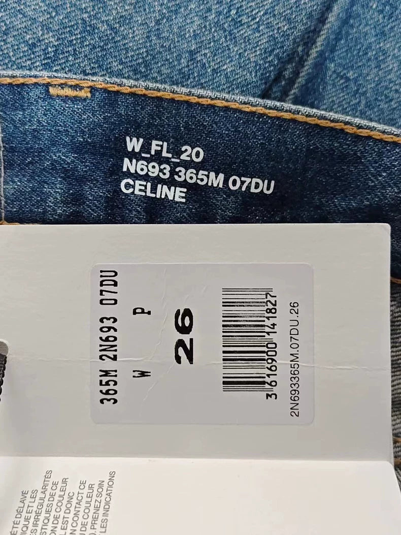 Celine SS23 Low Rise Flared Denim Pants