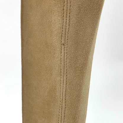 Long Khaki Over-the-Knee Boots