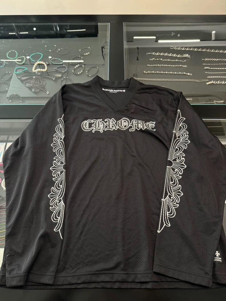 Chrome Hearts Black Hockey Long Sleeve Shirt-yf