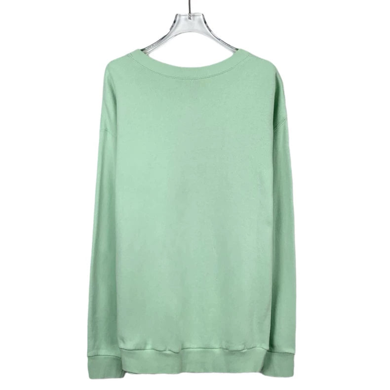 Gucci Green Logo Print Long Sleeve Sweatshirt