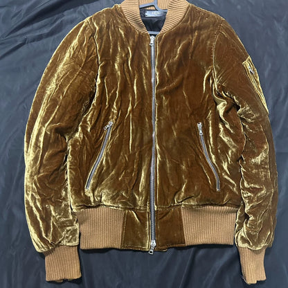 Amiri Silk Velvet Bomber Jacket S