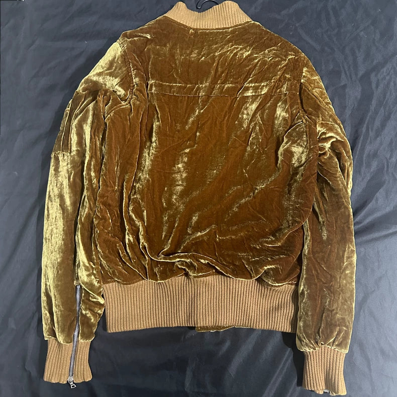 Amiri Silk Velvet Bomber Jacket S