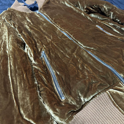 Amiri Silk Velvet Bomber Jacket S