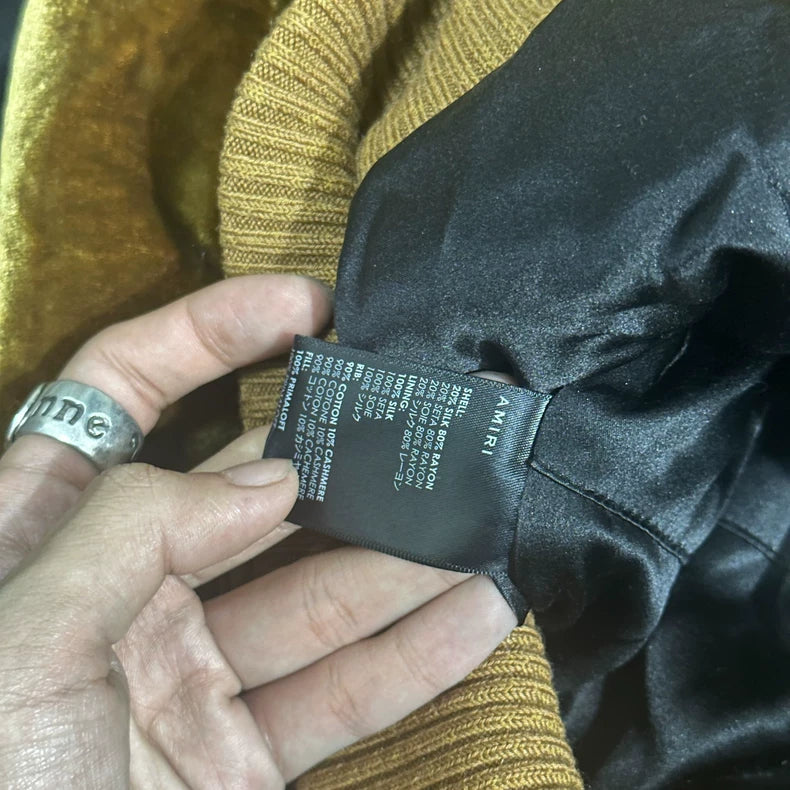 Amiri Silk Velvet Bomber Jacket S