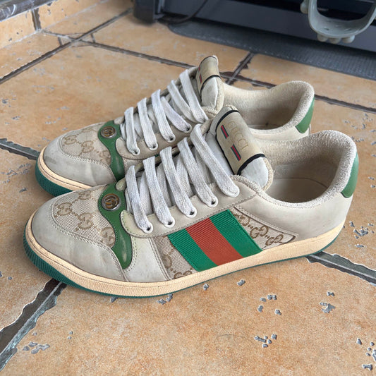 Gucci Screener Dirty Shoes for Stylish Men 0079